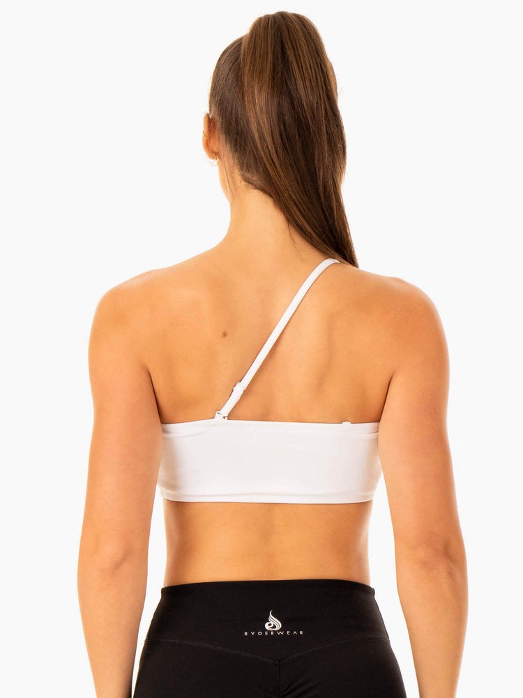 Ryderwear Convertible Bandeau Sports Bra Bílé | LBRX-98475