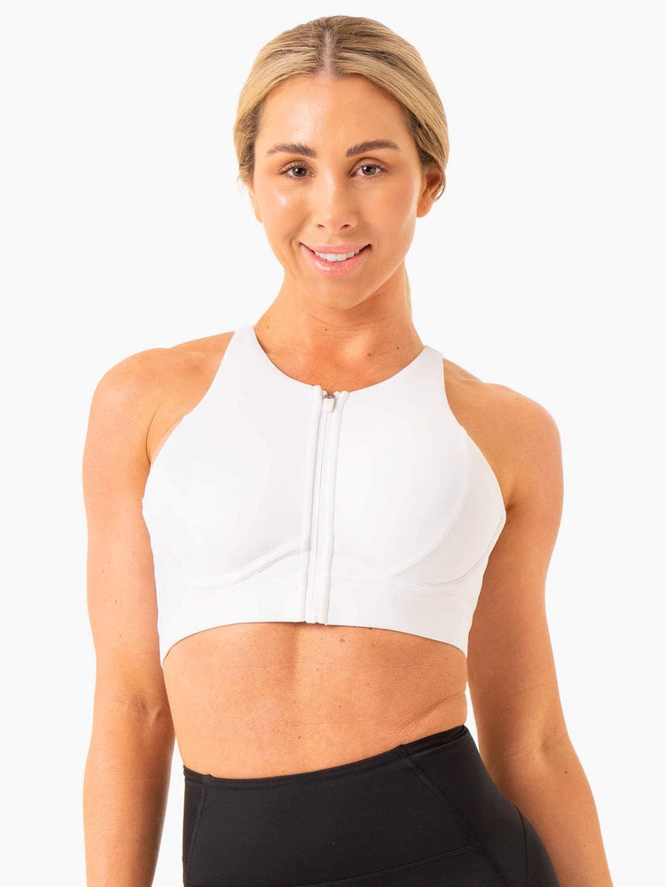 Ryderwear Critical High Impact Sports Bra Bílé | WIXE-93186