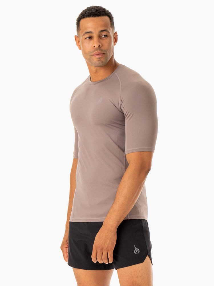 Ryderwear Division Base Layer T-Shirt Taupe | ALXV-93140