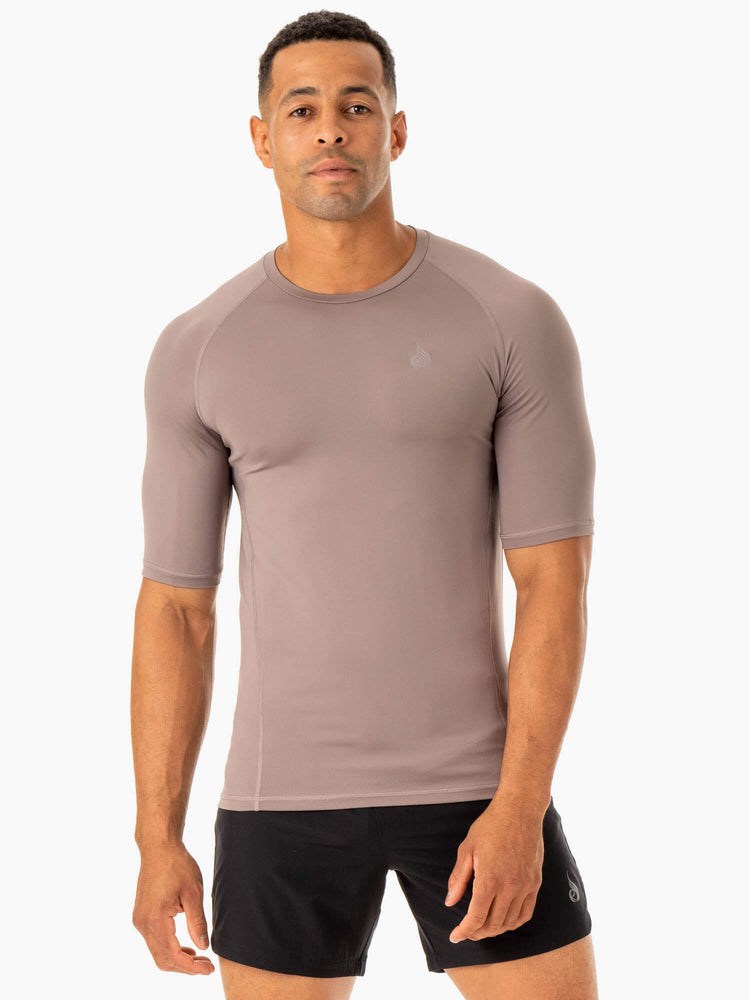 Ryderwear Division Base Layer T-Shirt Taupe | ALXV-93140