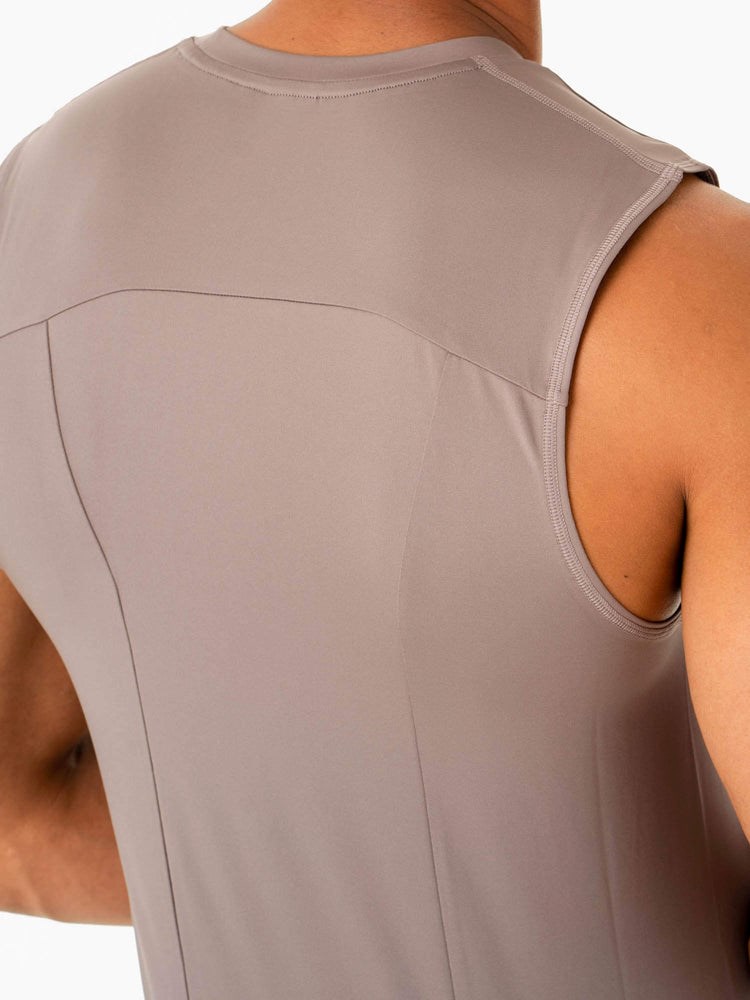 Ryderwear Division Base Layer Tank Taupe | VUTX-14326