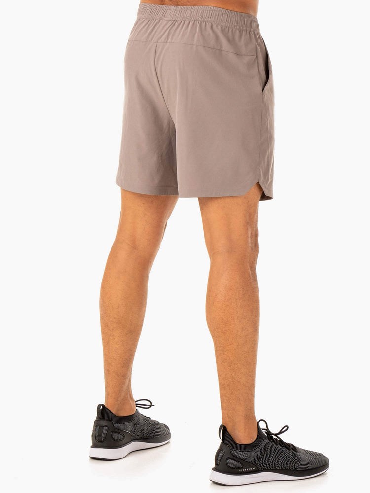 Ryderwear Division Tréninková Shorts Taupe | WBDX-08412