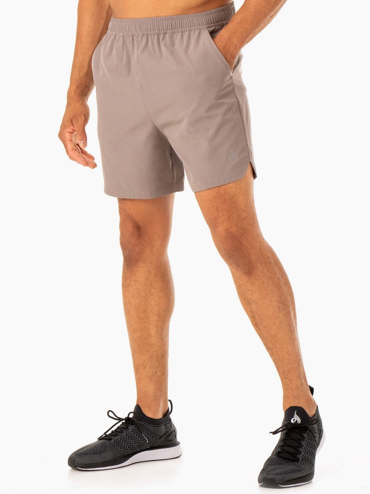 Ryderwear Division Tréninková Shorts Taupe | WBDX-08412