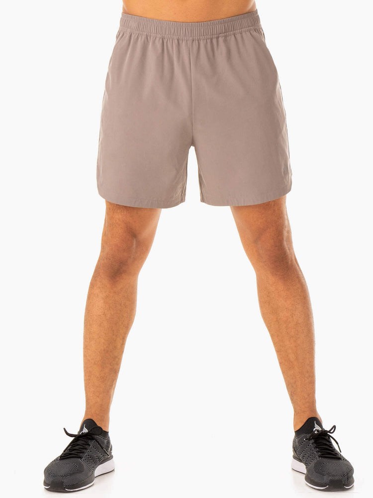 Ryderwear Division Tréninková Shorts Taupe | WBDX-08412