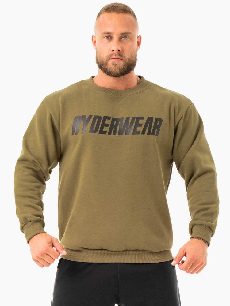 Ryderwear Ease Fleece Pullover Hnědožlutý | OGRS-76520