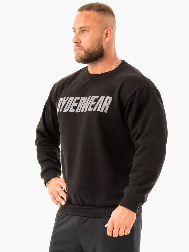 Ryderwear Ease Fleece Pullover Černé | RFME-27603