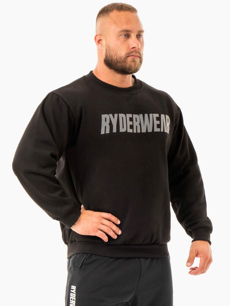 Ryderwear Ease Fleece Pullover Černé | RFME-27603