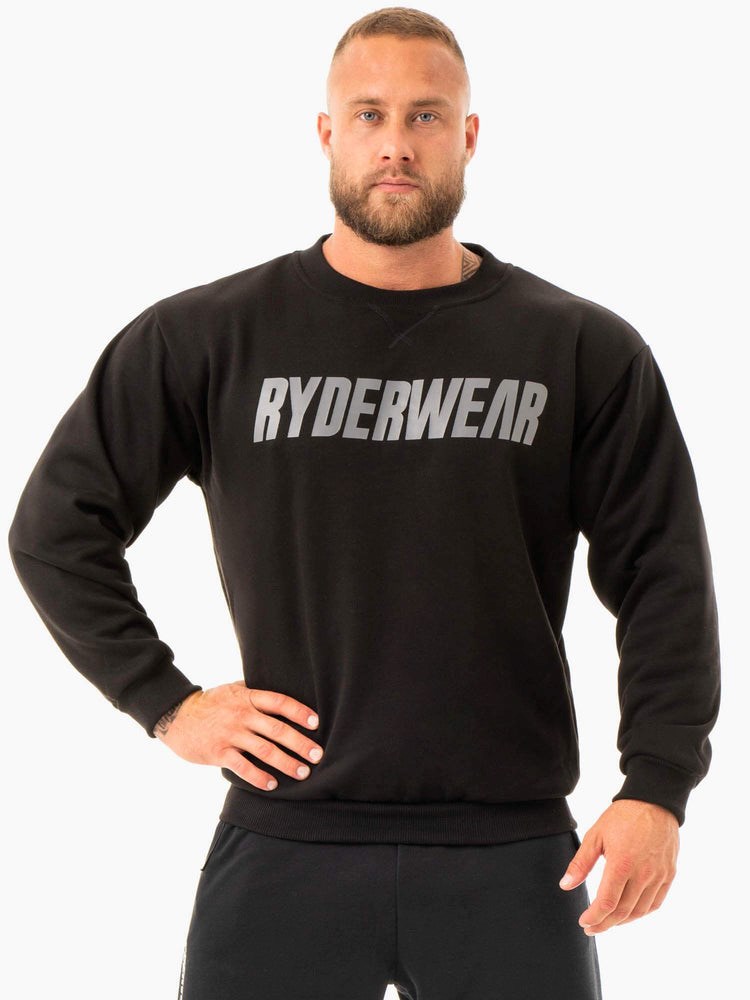 Ryderwear Ease Fleece Pullover Černé | RFME-27603