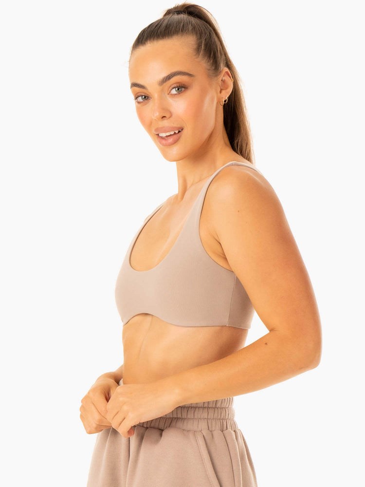 Ryderwear Elevate Lounge Bra Mushroom | GHBJ-40278