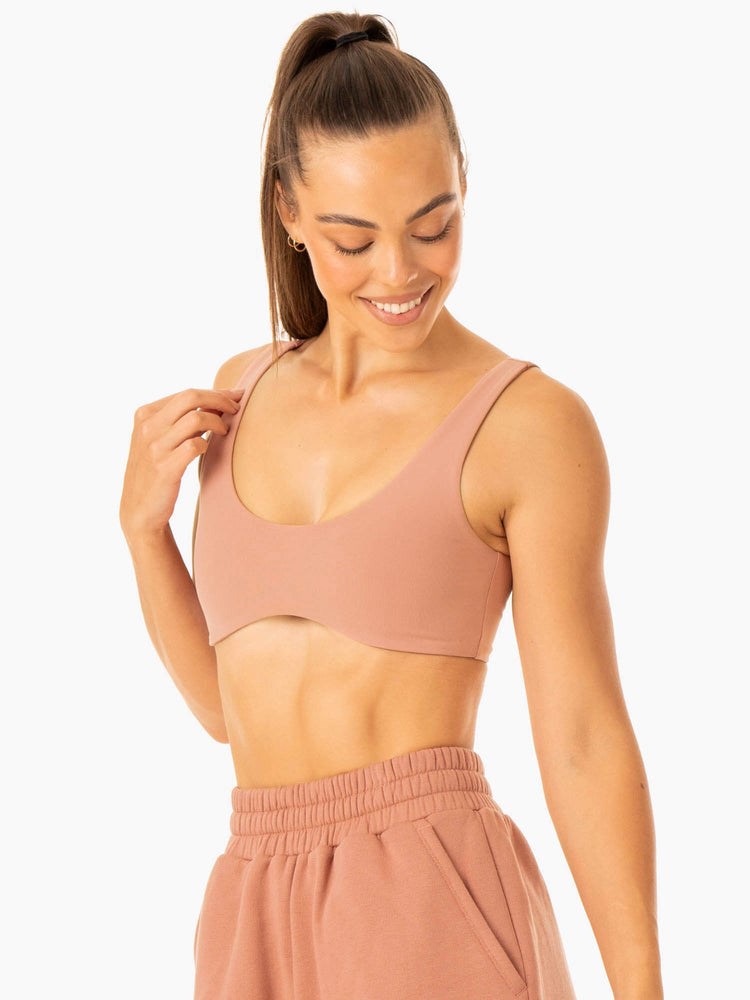 Ryderwear Elevate Lounge Bra Růžové | HEMZ-13948