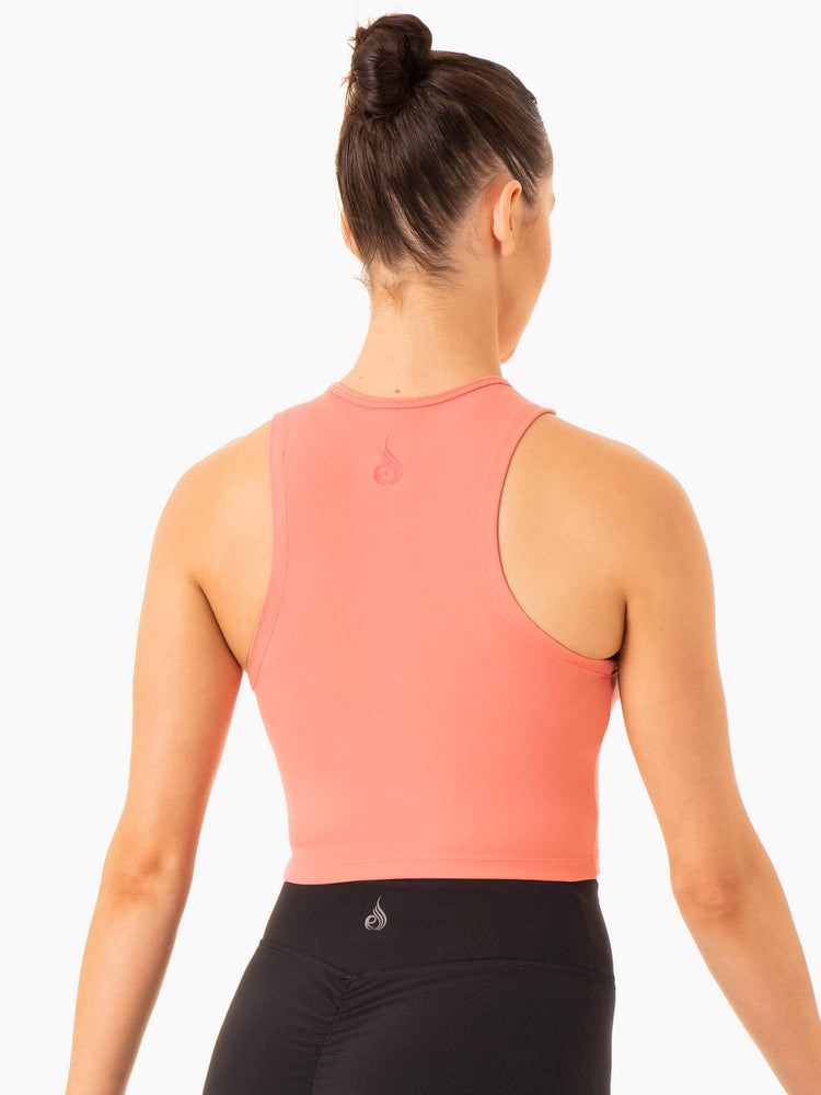 Ryderwear Embody Zip Up Crop Růžové Růžové | FSQP-21083