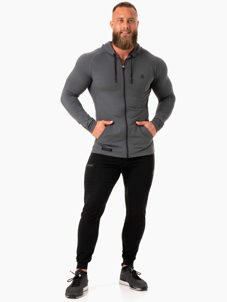 Ryderwear Endurance Zip Up Jacket Charcoal | PUZF-41927