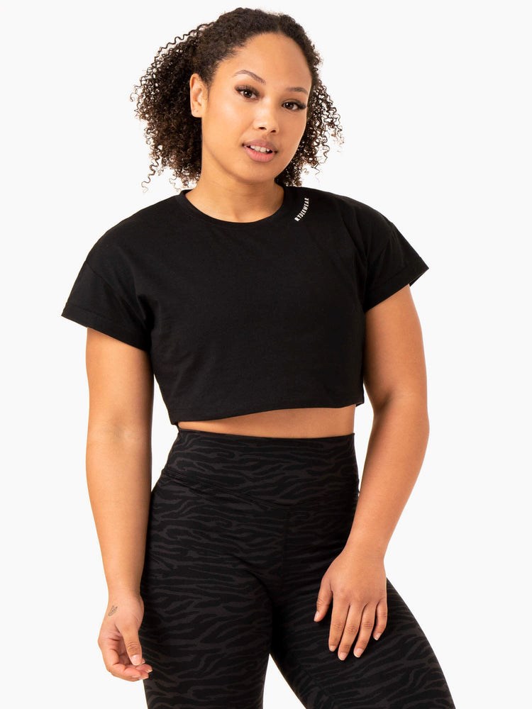 Ryderwear Energy Cap Sleeve T-Shirt Černé | FGRD-07954