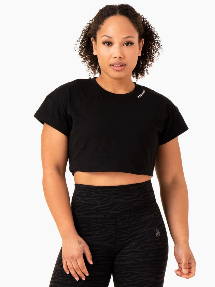 Ryderwear Energy Cap Sleeve T-Shirt Černé | FGRD-07954