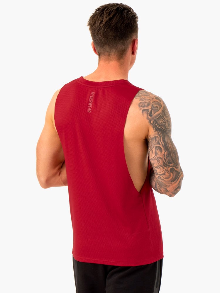 Ryderwear Enhance Baller Tank Vínové | LYDR-16048