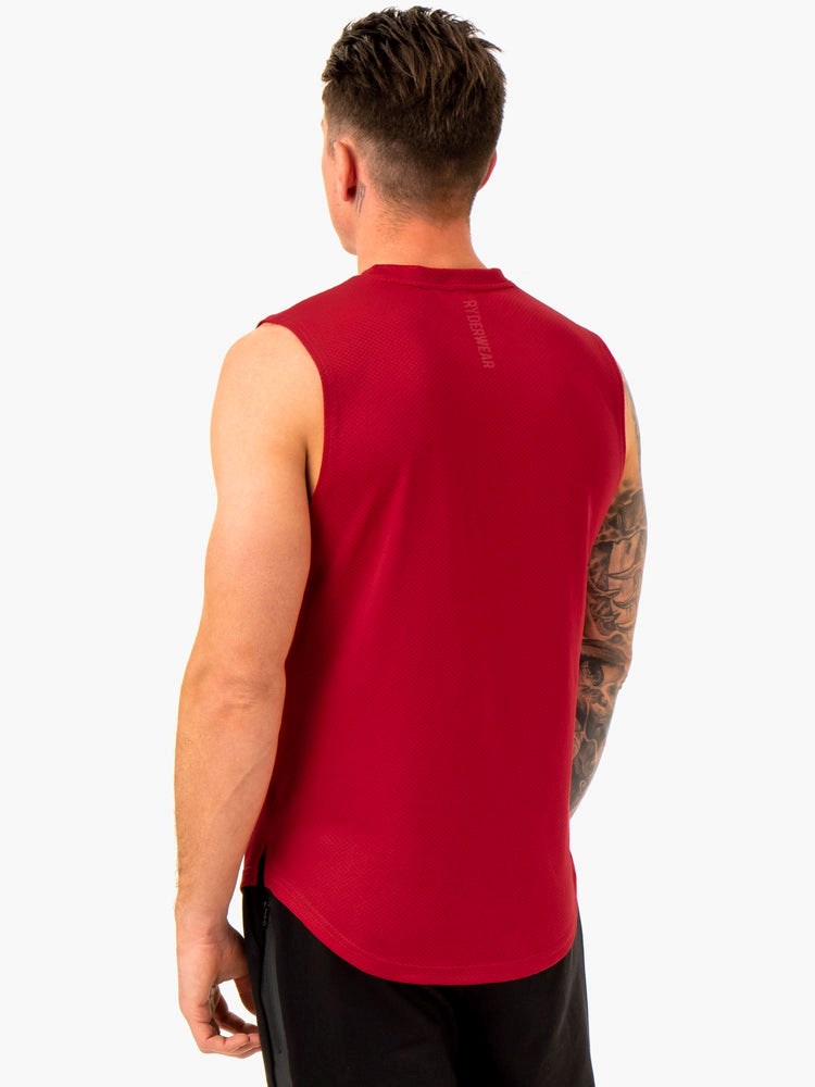 Ryderwear Enhance Muscle Tank Vínové | ATHY-46310