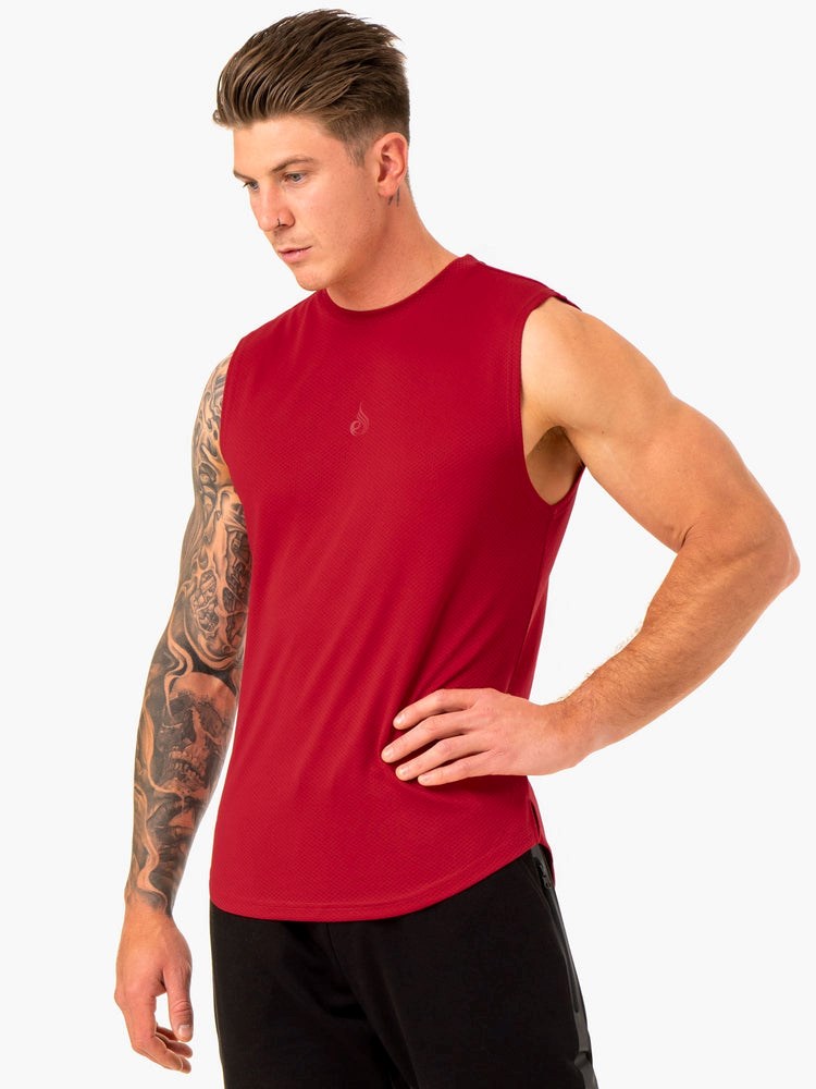 Ryderwear Enhance Muscle Tank Vínové | ATHY-46310