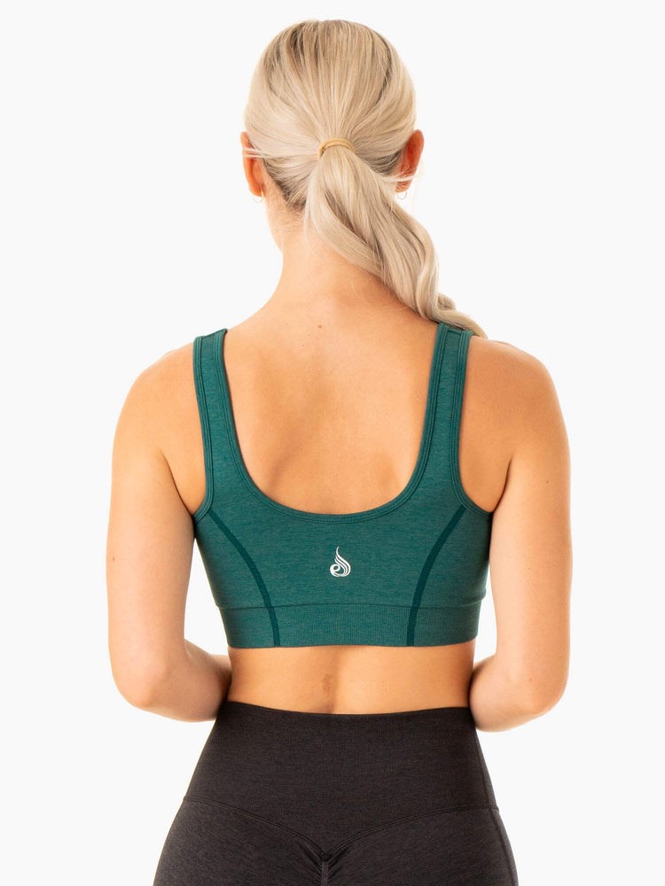 Ryderwear Enhance Seamless Sports Bra Teal | HMRX-42601