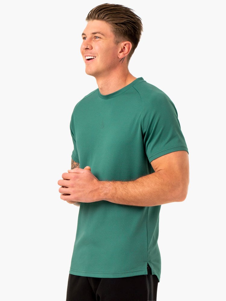 Ryderwear Enhance T-Shirt Zelene | RWXU-48027