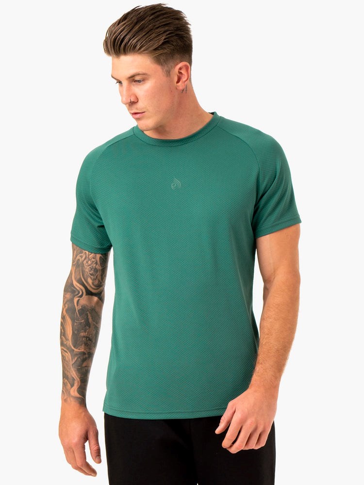 Ryderwear Enhance T-Shirt Zelene | RWXU-48027