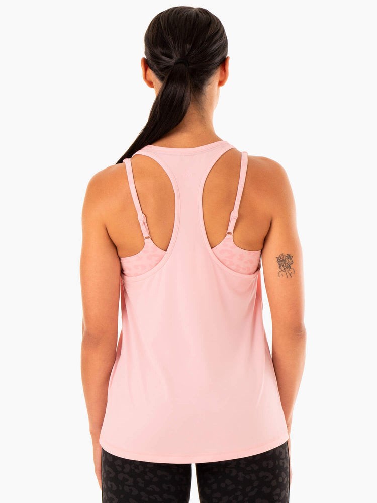 Ryderwear Evolution Racer Back Tank Růžové | MBFS-28145