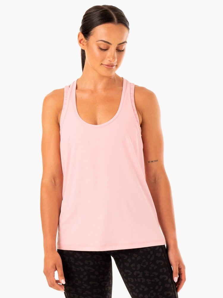 Ryderwear Evolution Racer Back Tank Růžové | MBFS-28145