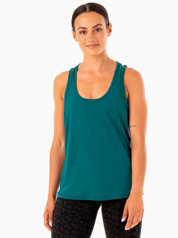 Ryderwear Evolution Racer Back Tank Teal | HUSR-38906