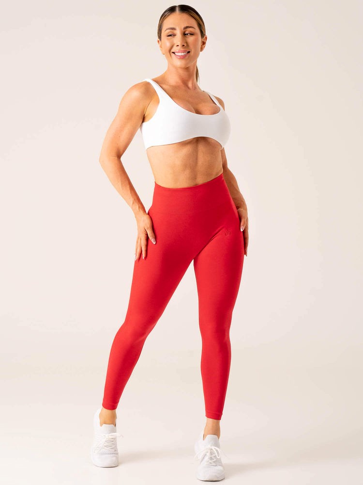 Ryderwear Evolve Seamless Leggings Červené | EMGS-07215