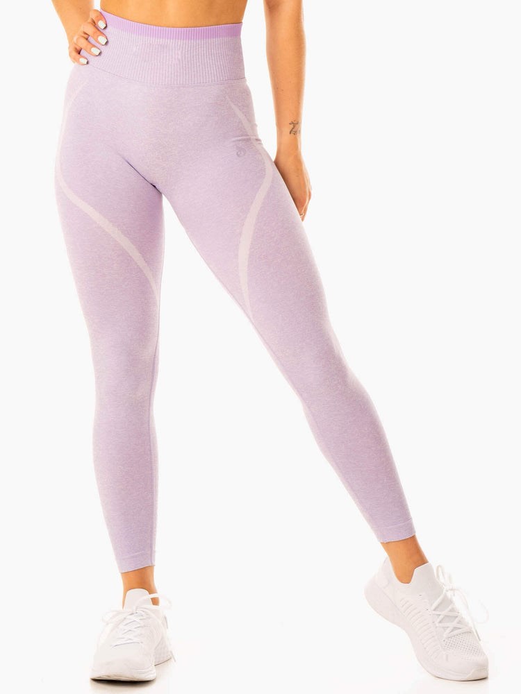 Ryderwear Excel Seamless High Waisted Leggings Levandule | ESOI-19872