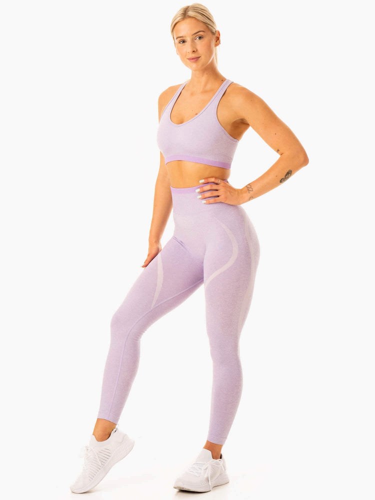 Ryderwear Excel Seamless High Waisted Leggings Levandule | ESOI-19872