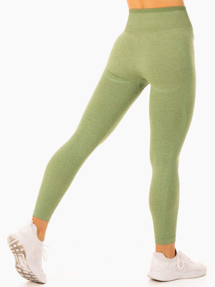 Ryderwear Excel Seamless High Waisted Leggings Zelene | WRJA-73285