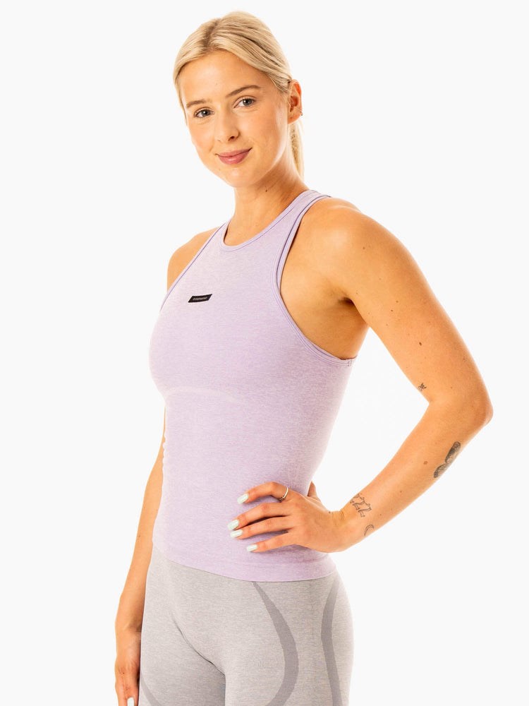 Ryderwear Excel Seamless Mid Length Tank Levandule | XEBO-80479