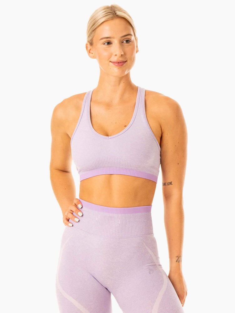 Ryderwear Excel Seamless Sports Bra Levandule | IOSY-59126