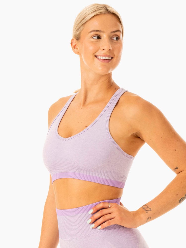 Ryderwear Excel Seamless Sports Bra Levandule | IOSY-59126