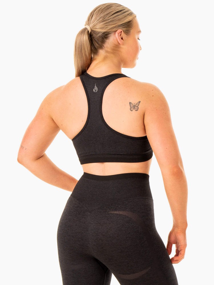 Ryderwear Excel Seamless Sports Bra Černé | NQIH-86329