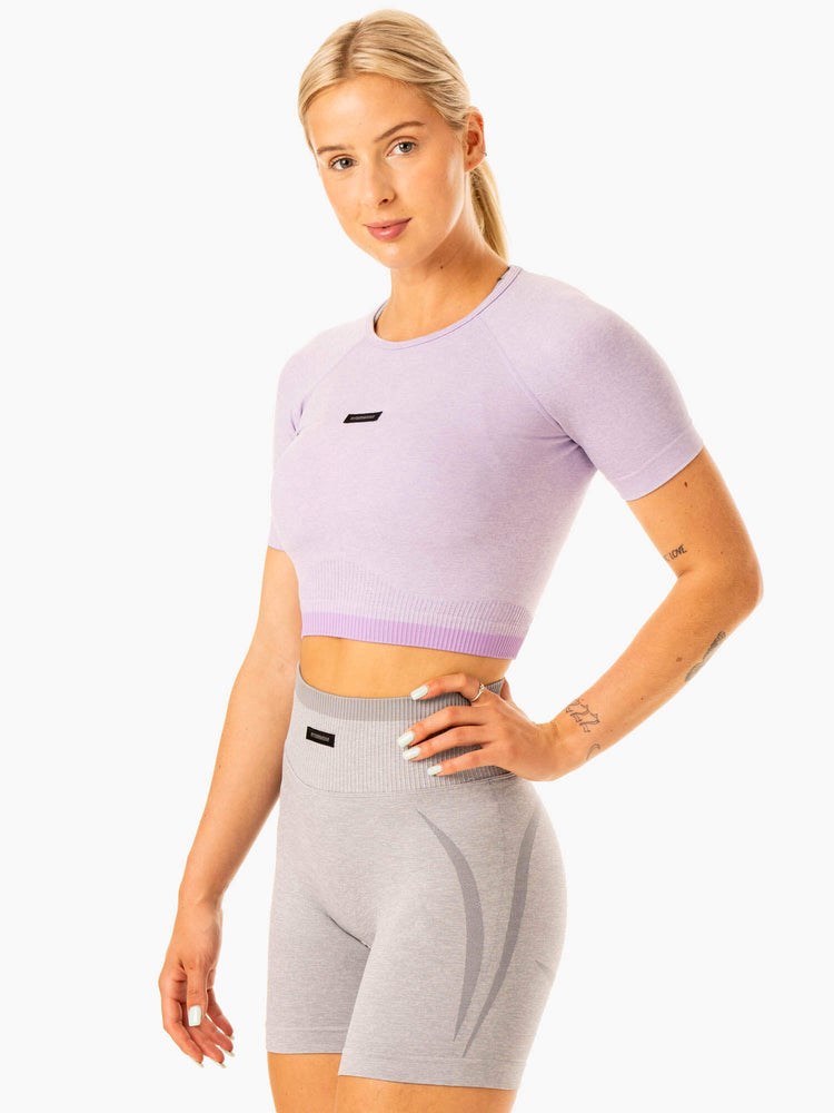 Ryderwear Excel Seamless T-Shirt Levandule | OUTY-07364