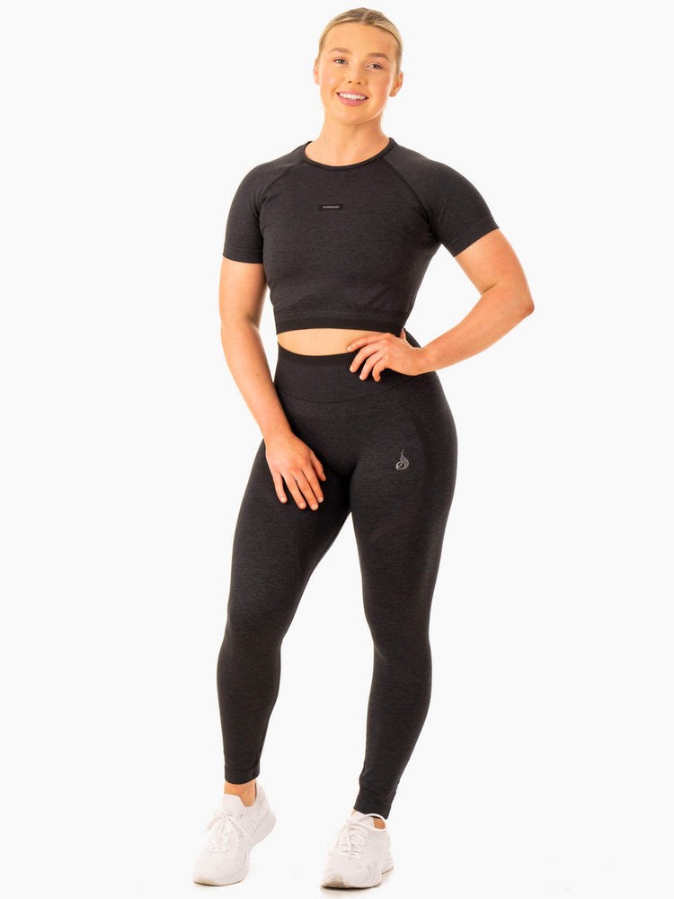 Ryderwear Excel Seamless T-Shirt Černé | HYUD-57218