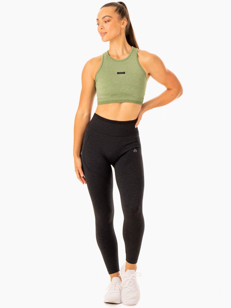 Ryderwear Excel Seamless Tank Zelene | WDZF-80756