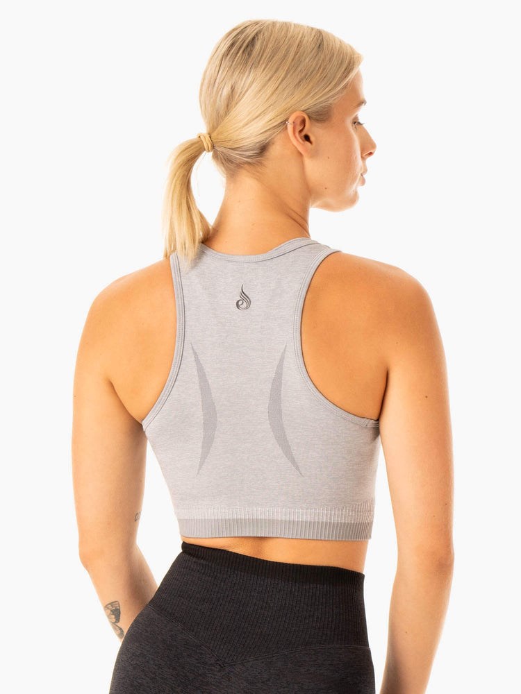 Ryderwear Excel Seamless Tank Šedé | NWLD-15943