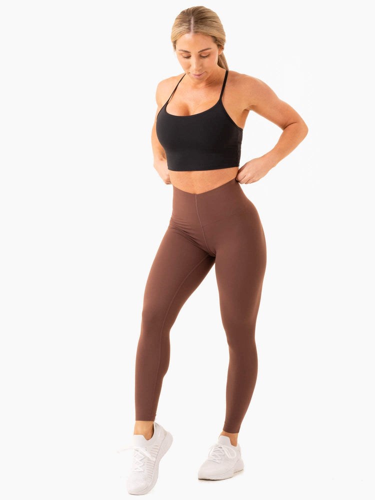 Ryderwear Extend Compression Leggings Čokolády | HNSR-76205