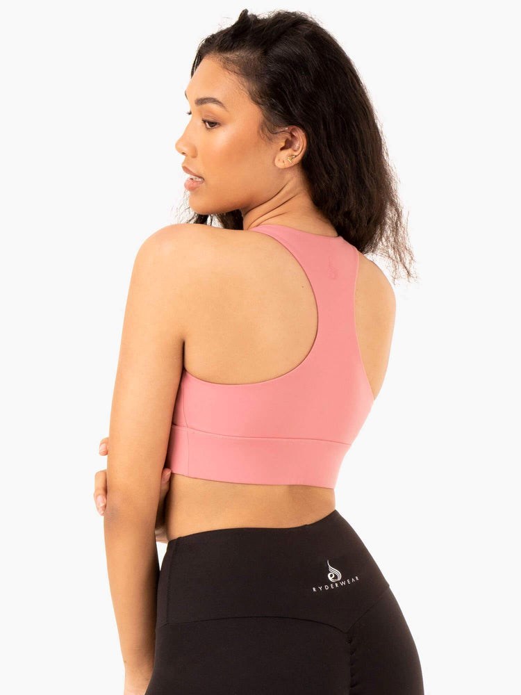 Ryderwear Focus Contour Sports Bra Růžové | DMCU-16905