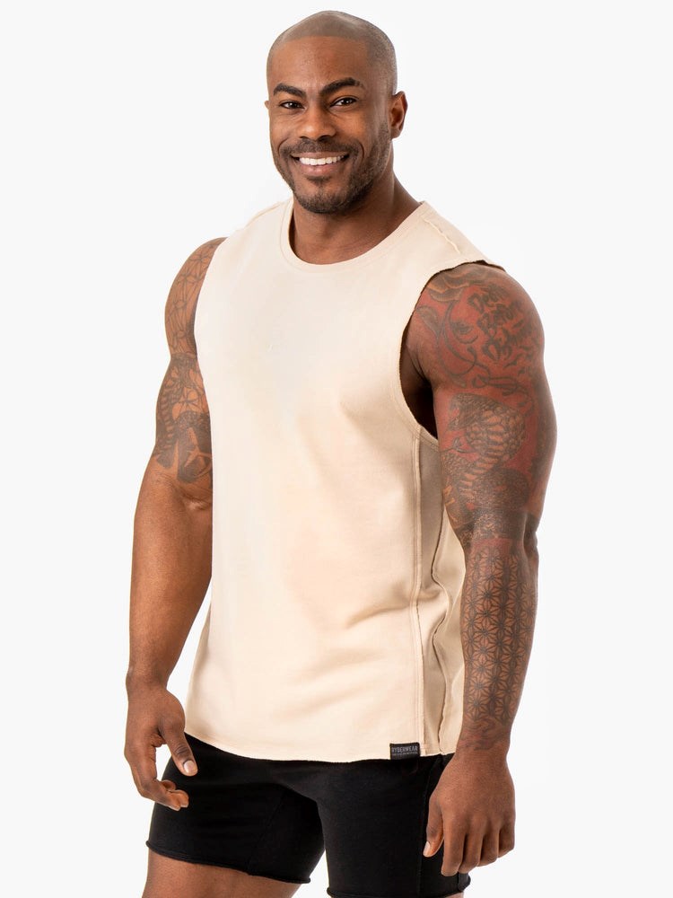 Ryderwear Force Fleece Tank Sand | QIXL-71830