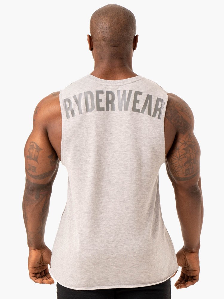 Ryderwear Force Fleece Tank Šedé | FQXC-37041