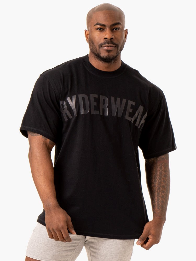 Ryderwear Force Oversized T-Shirt Černé | REZY-79413