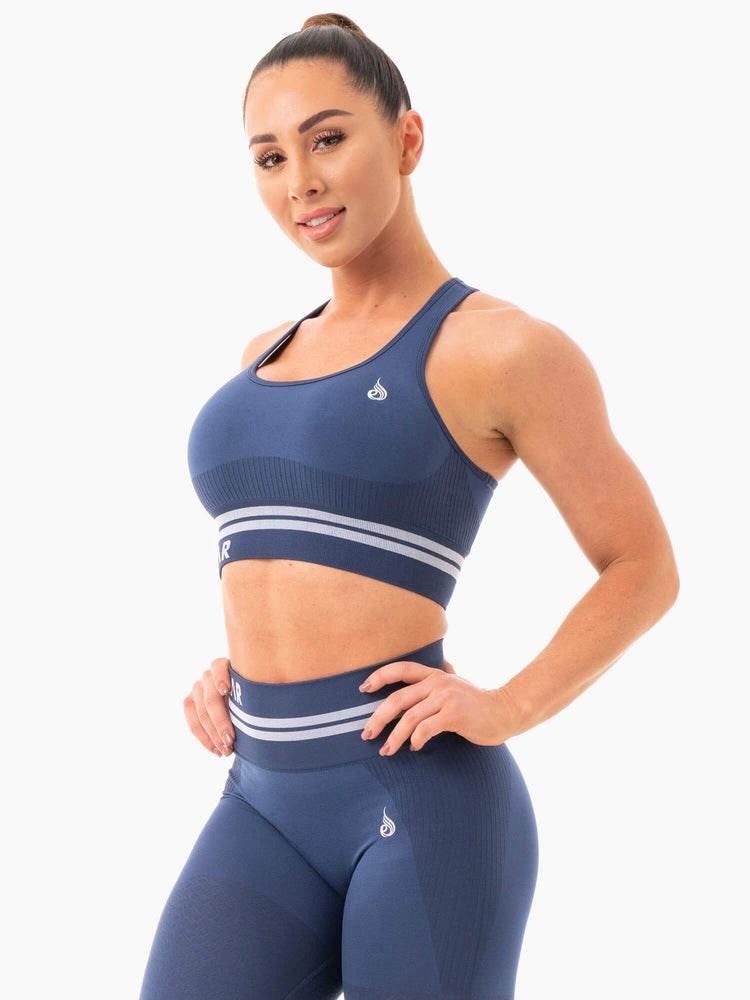 Ryderwear Freestyle Seamless Longline Sports Bra Blankyt | THVL-16840