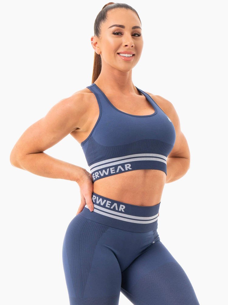 Ryderwear Freestyle Seamless Longline Sports Bra Blankyt | THVL-16840