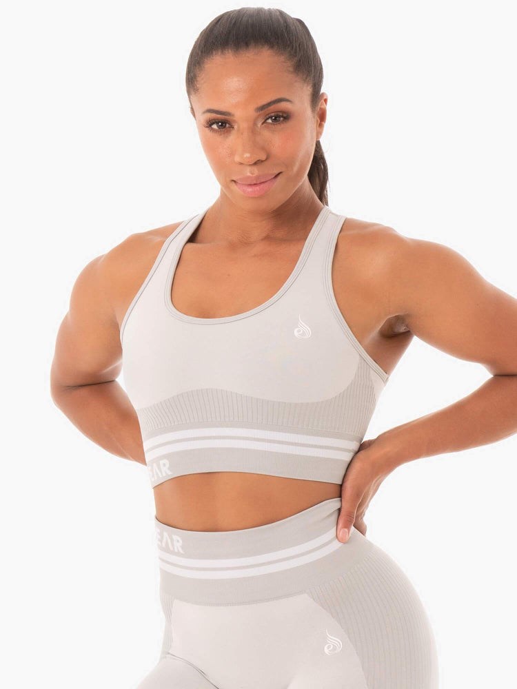 Ryderwear Freestyle Seamless Longline Sports Bra Šedé | XUMV-64529