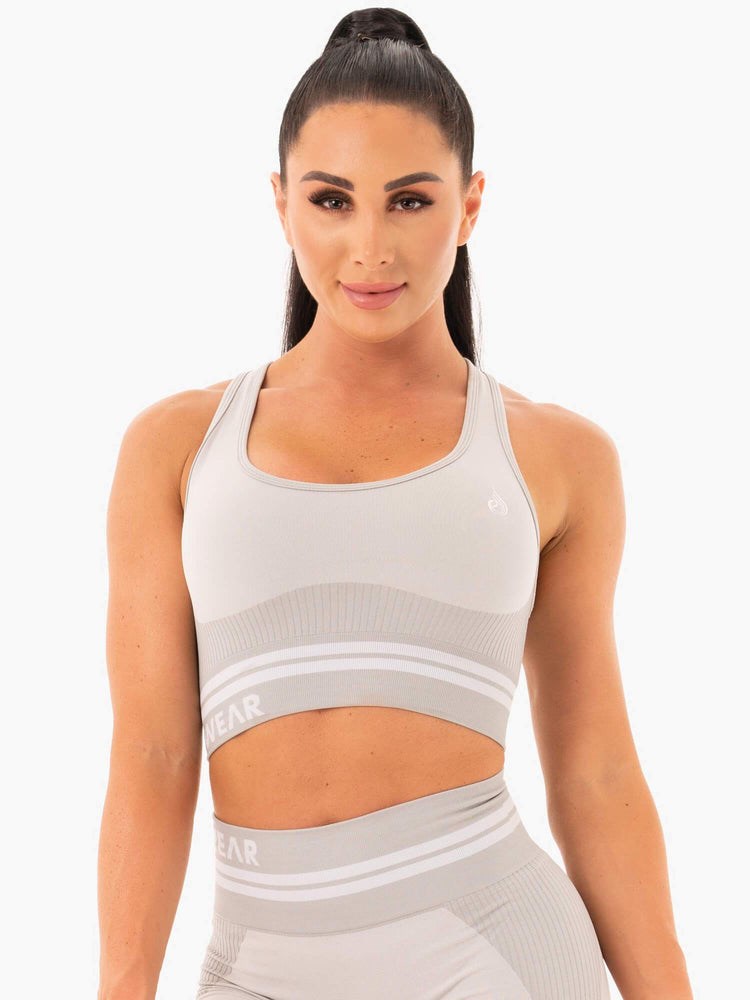 Ryderwear Freestyle Seamless Longline Sports Bra Šedé | XUMV-64529