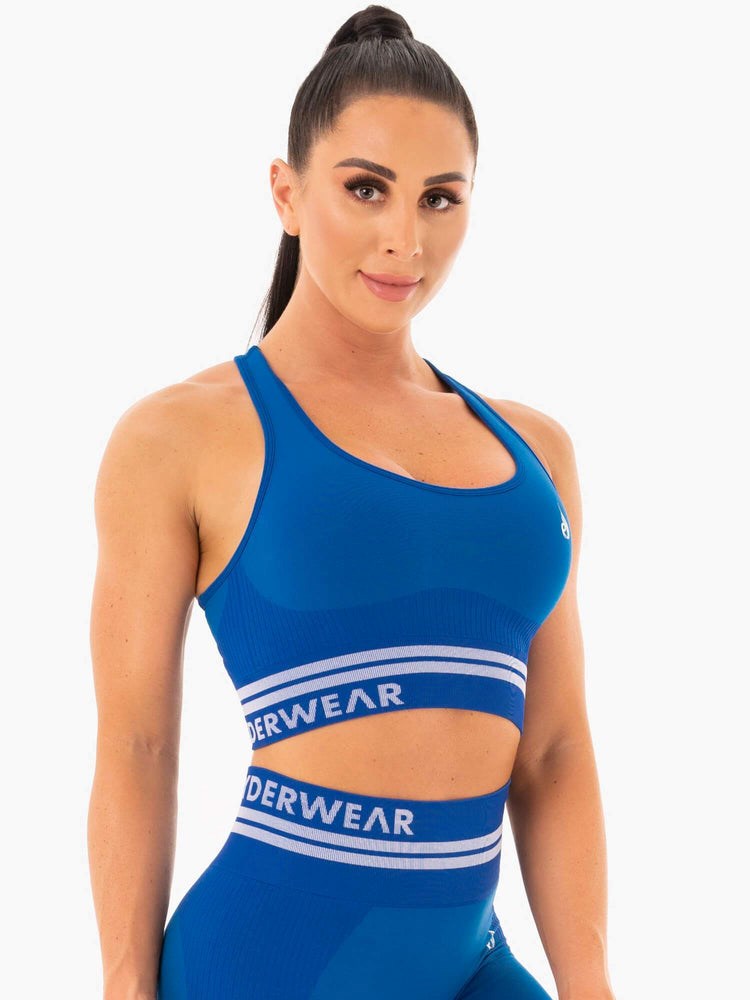 Ryderwear Freestyle Seamless Longline Sports Bra Blankyt | ZYDL-30678