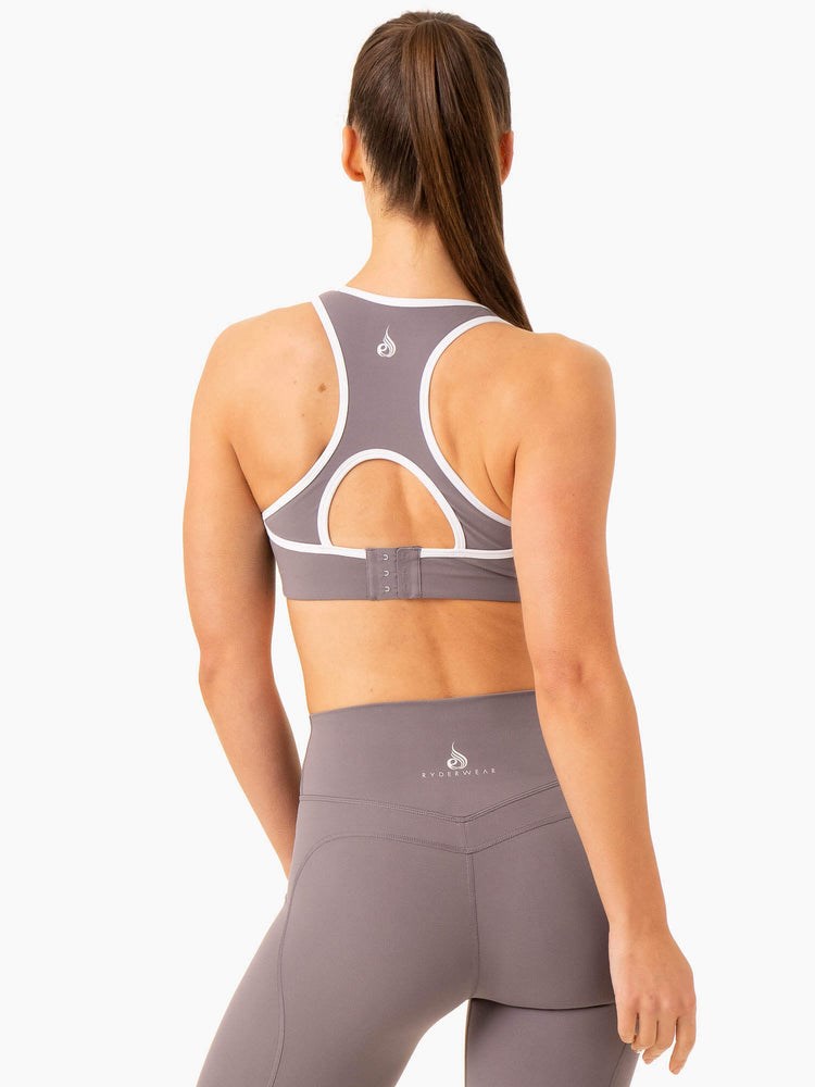 Ryderwear Frequency High Impact Sports Bra Šedé | FMOR-35089